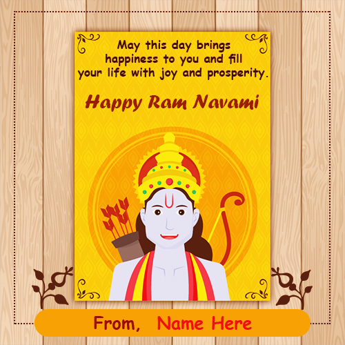 Ram Navami 2025 Greeting Cards With Name